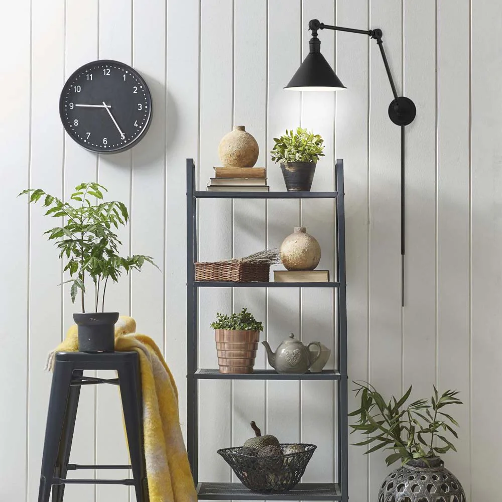 Fulton Swing Arm Lamp Matte Black w/ Switch 120v - Image 6