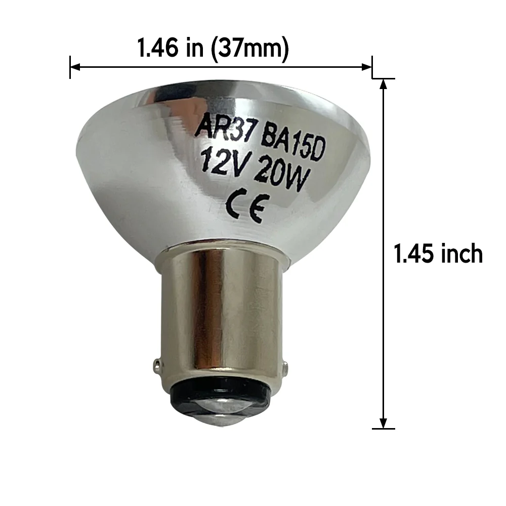GBF 6435 20W 12V R37 Elevator Halogen Replacement Light Bulb - Image 2