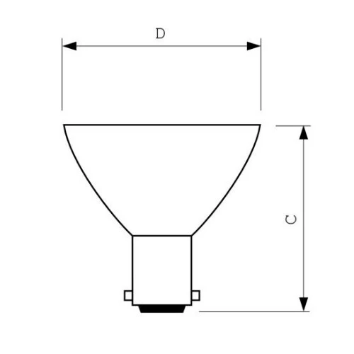 GBK 6439/FR 50w AR56 ALR18 BA15d Frosted Elevator Replacement Bulb - Image 4