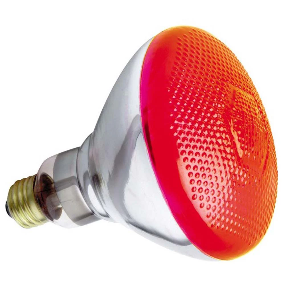 GE 100W 120V BR38 Red E26 Base Incandescent light bulb - Image 2