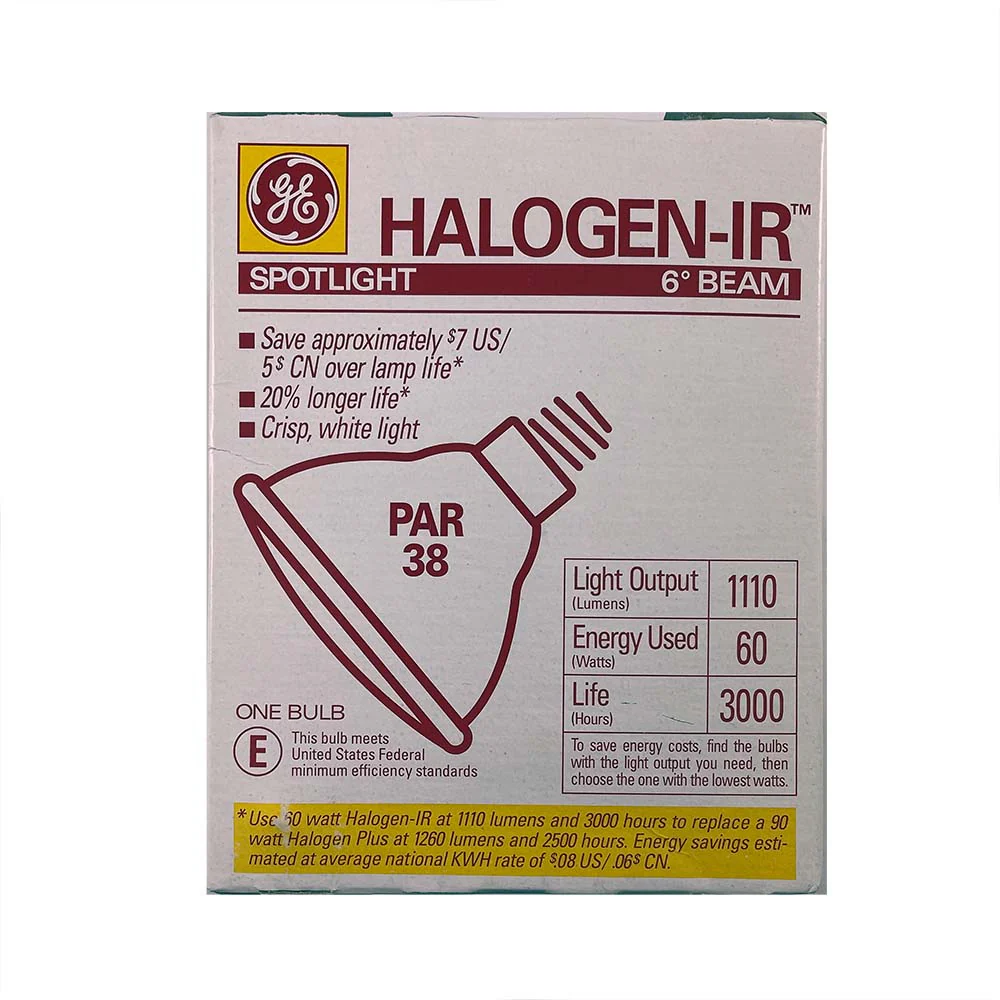GE 11794 60W PAR38 Spot 6deg Halogen IR Light Bulb - Image 3