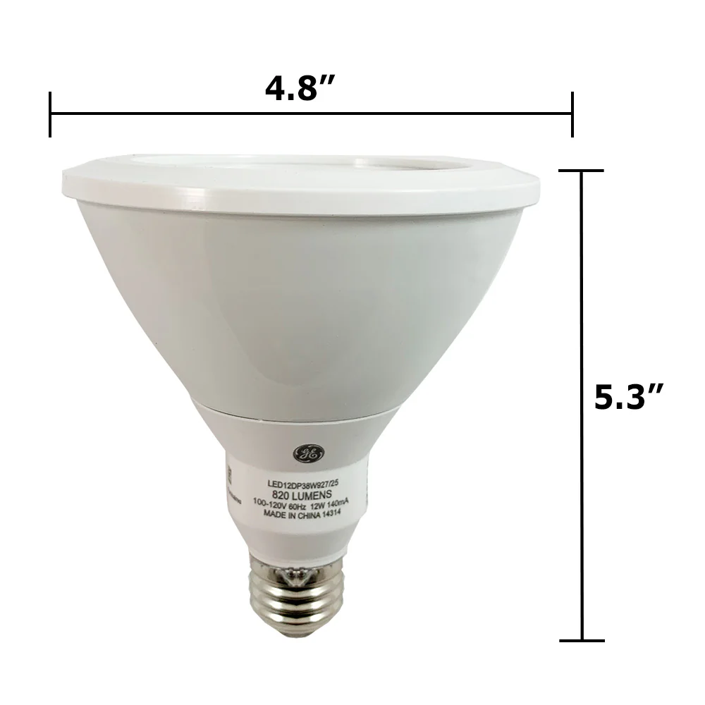 GE 12W PAR38 LED 3000K Flood 40deg 1050Lm Dimmable Bulb - 75w Equiv. - Image 3