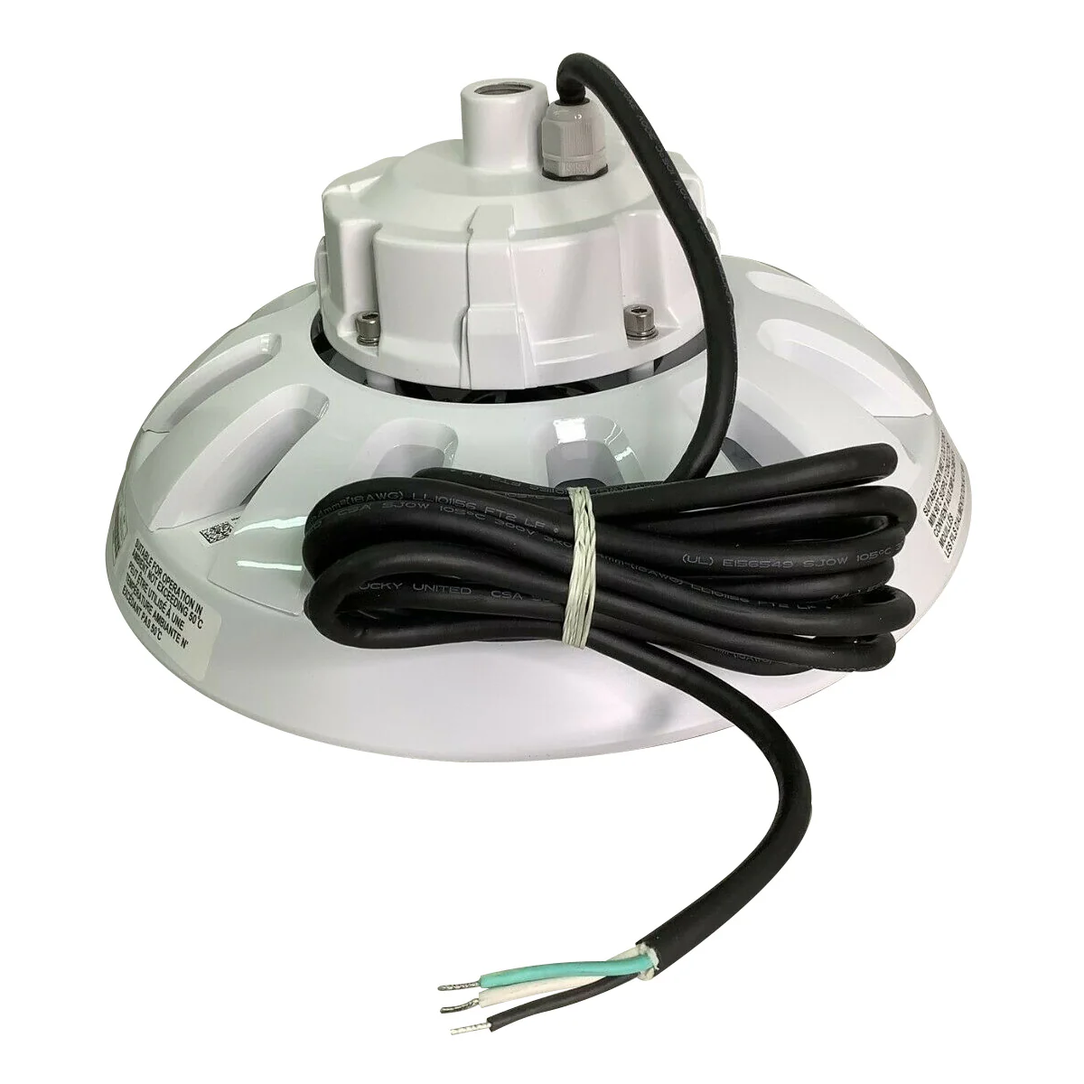 GE 160w UFO High Bay LED Pendant 4000K Cool White 22,000LM 120-277V Lamp - Image 3