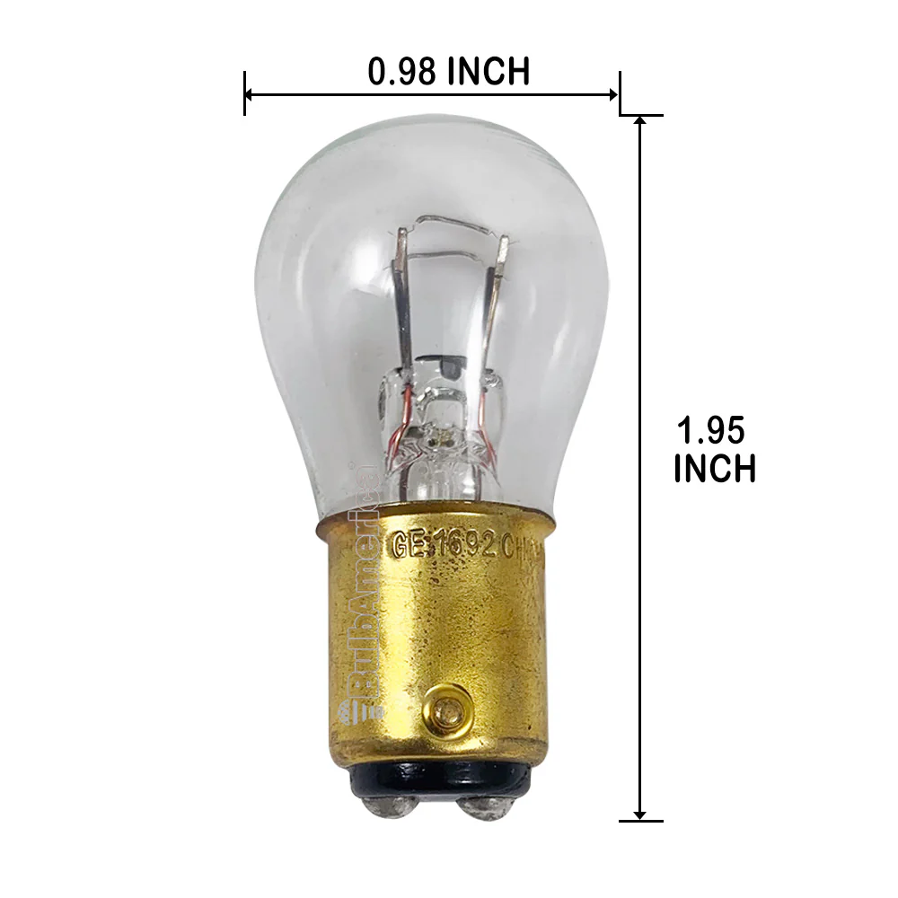 10Pk - GE 1692 - 27571 17w 28v S8 BA15d Base Aircraft Low Voltage Light Bulb - Image 2