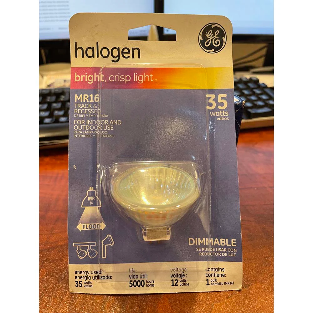 GE FMW 35w 12v MR16 Halogen IR 5000Hr Floodlight Bulb - Image 2