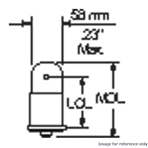 GE 387 - 1w/28v T1.75 Low Voltage Miniature Bulb - Image 4