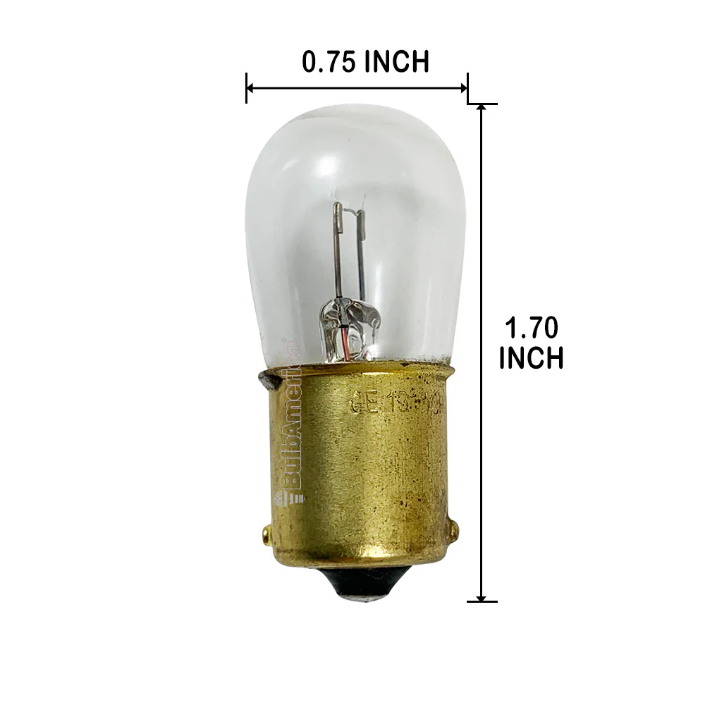 10pk - GE 1317 34265 3w 6v B6 BA15s Low Voltage Miniature Aircraft Aviation Bulb - Image 2