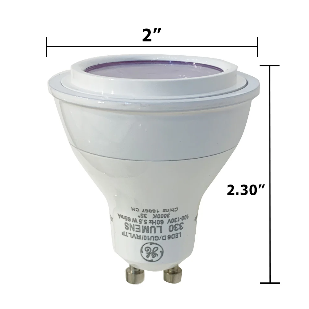 GE 5.5w LED MR16 GU10 3000K Dimmable Light Bulb - 50w equiv. - Image 5