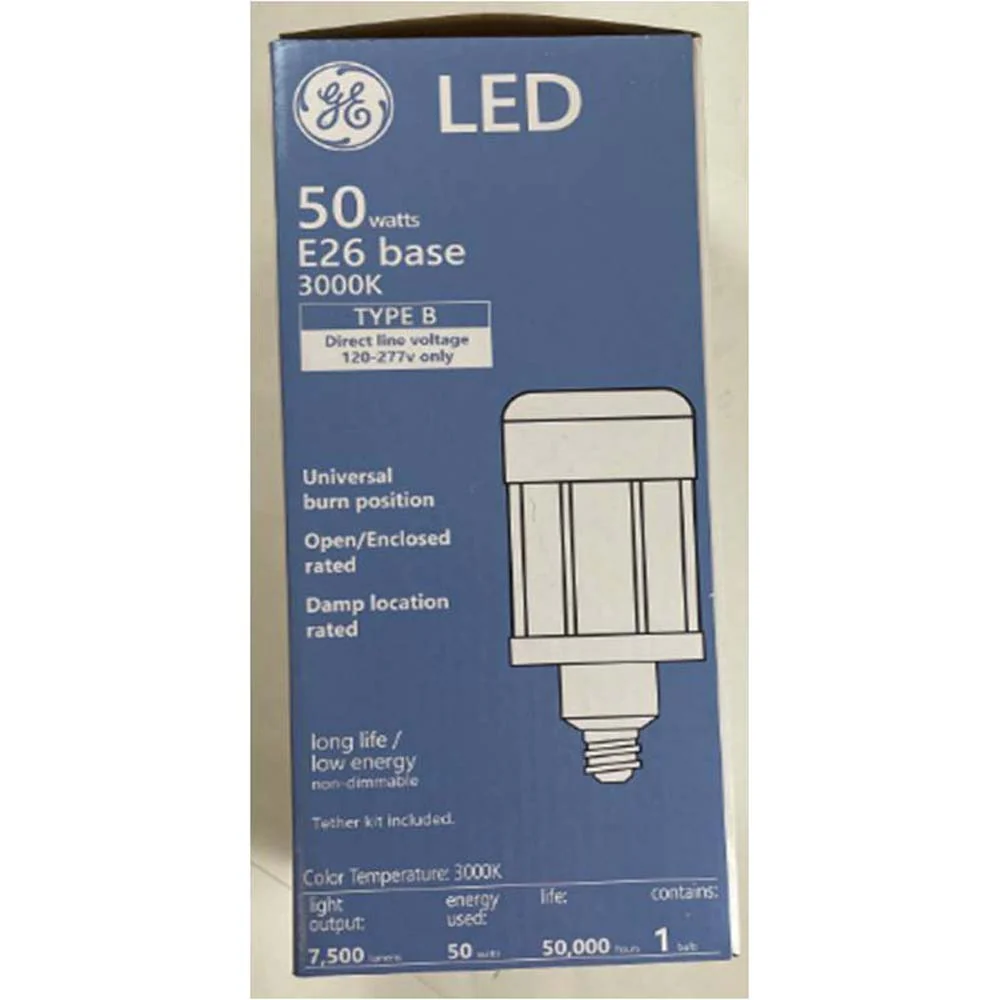 GE 50W LED 3000K 7500Lm ED23.5 E26 Base HID Replacement - Image 3