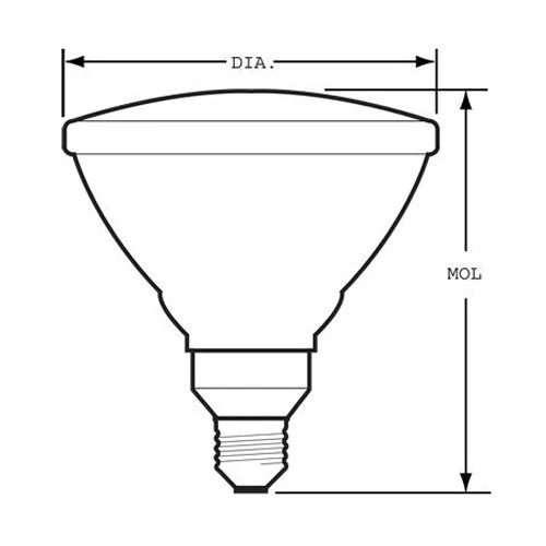 GE 70W M143/M98 PAR38 HID Metal Halide Bulb - Image 2