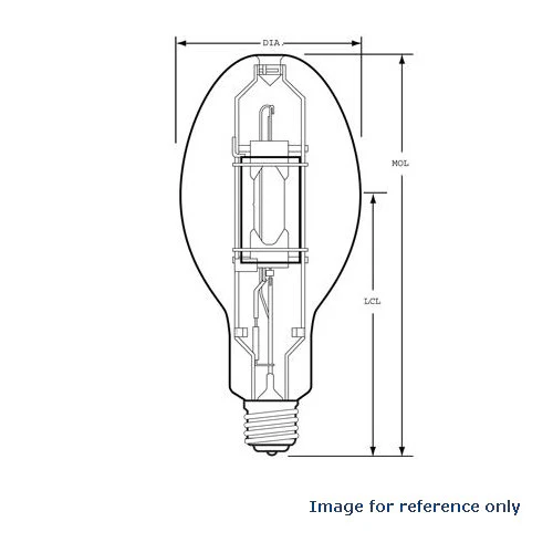 GE 13582 MPR400C /VBU/HO/O 400W ED37 High Output Multi-Vapor Quartz Metal Halide - Image 2