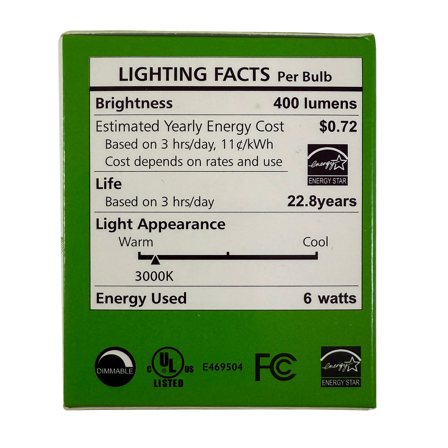 High Quality 6W 3000K GU10 base 400 LM Flood 38 MR16 / PAR16  LED Bulb - Image 4