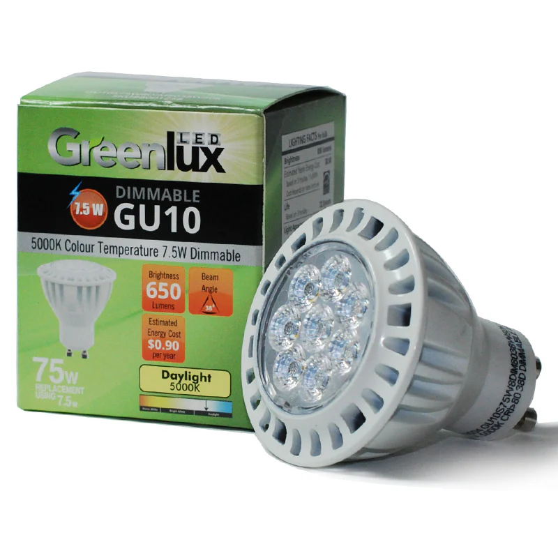 High Quality LED 7.5W GU10 MR16/PAR16 Daylight 650LM Flood Light Bulb - Image 2