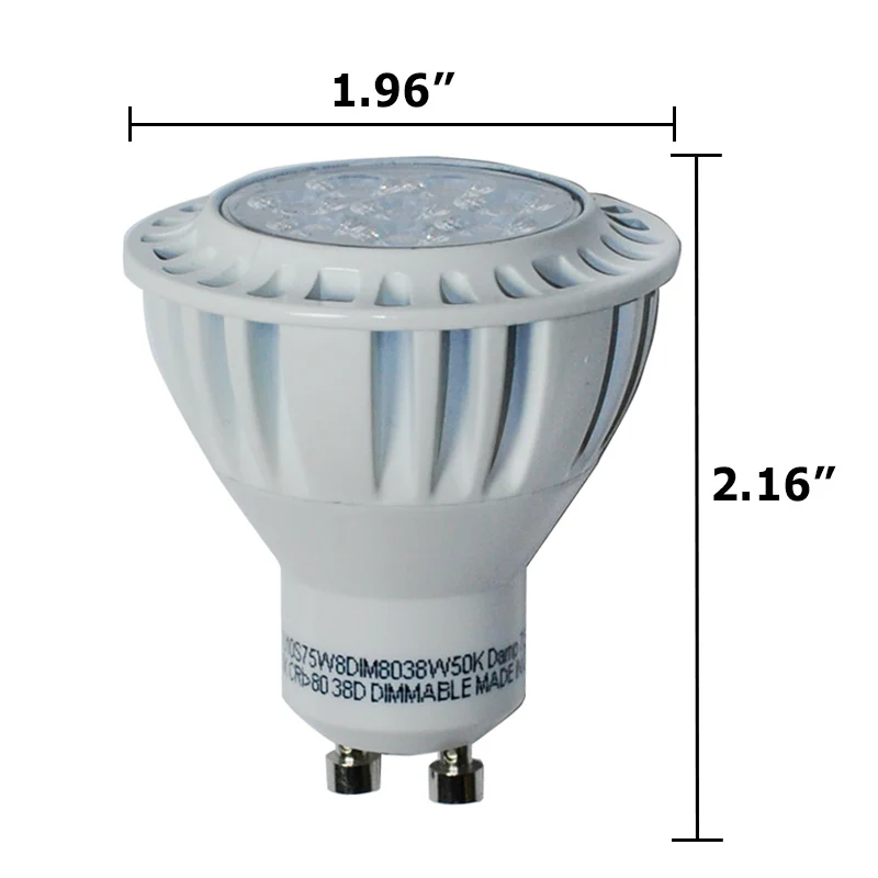 High Quality LED 7.5W GU10 MR16/PAR16 Daylight 650LM Flood Light Bulb - Image 3