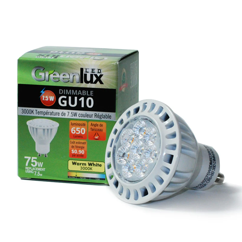 High Quality LED 7.5W GU10 MR16/PAR16 Warm White 650LM Flood Light Bulb - Image 2