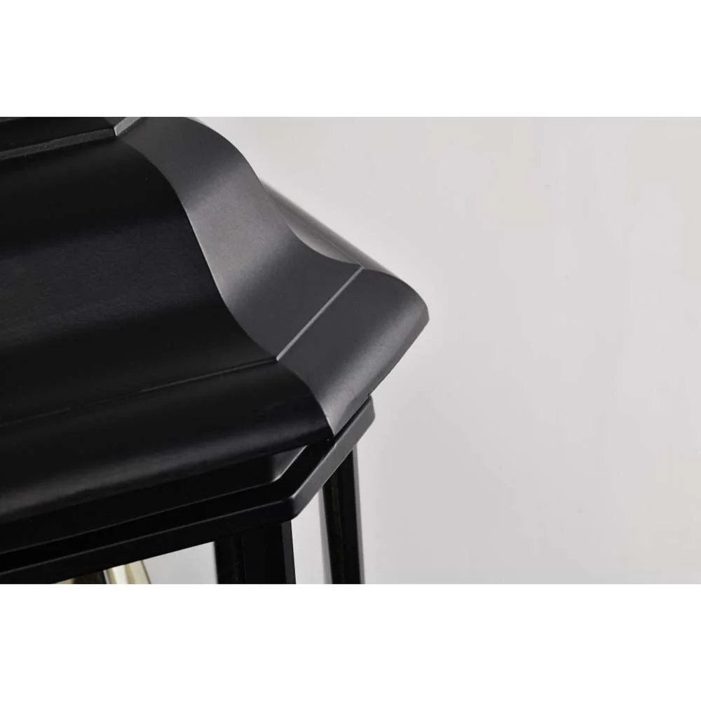 Hopkins Outdoor 12-in Small Wall Light Matte Black Finish w/ Clear Glass - Image 7
