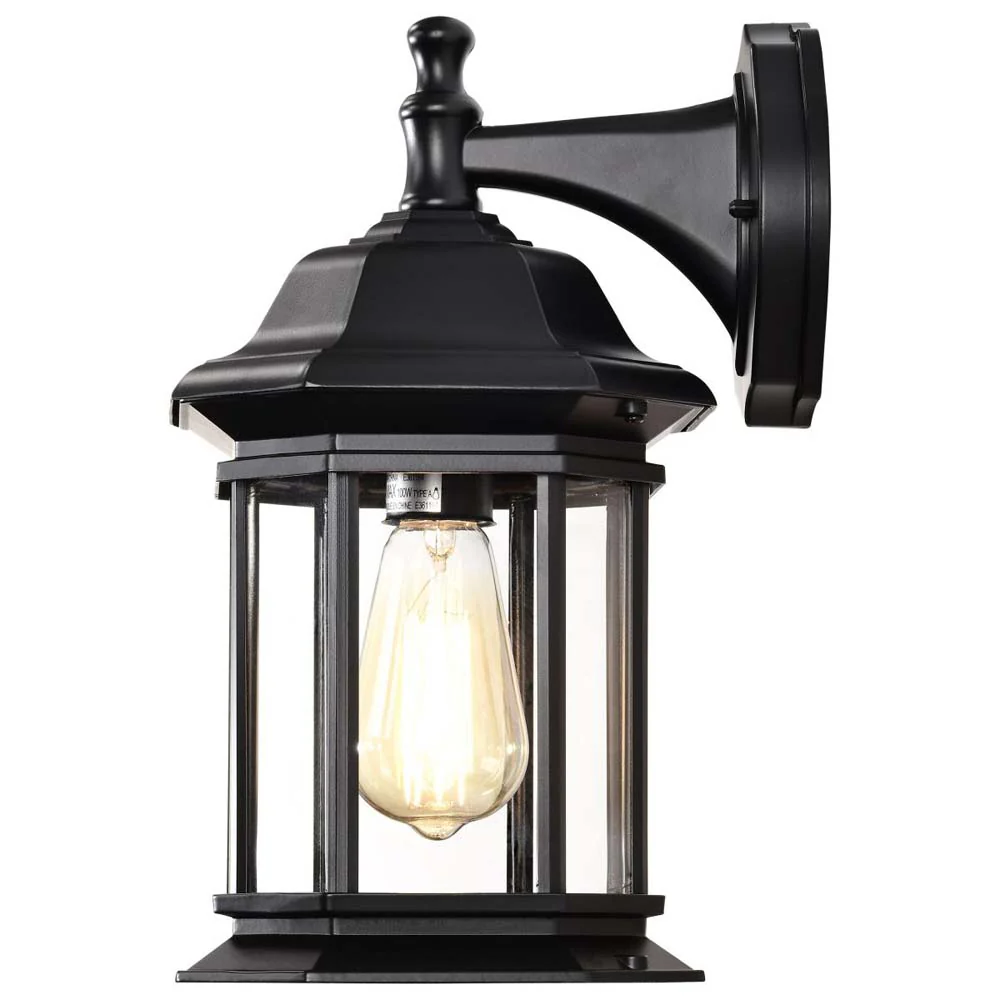 Hopkins Outdoor 13-in Large Wall Light Matte Black Finish w/ Clear Glass - Image 3