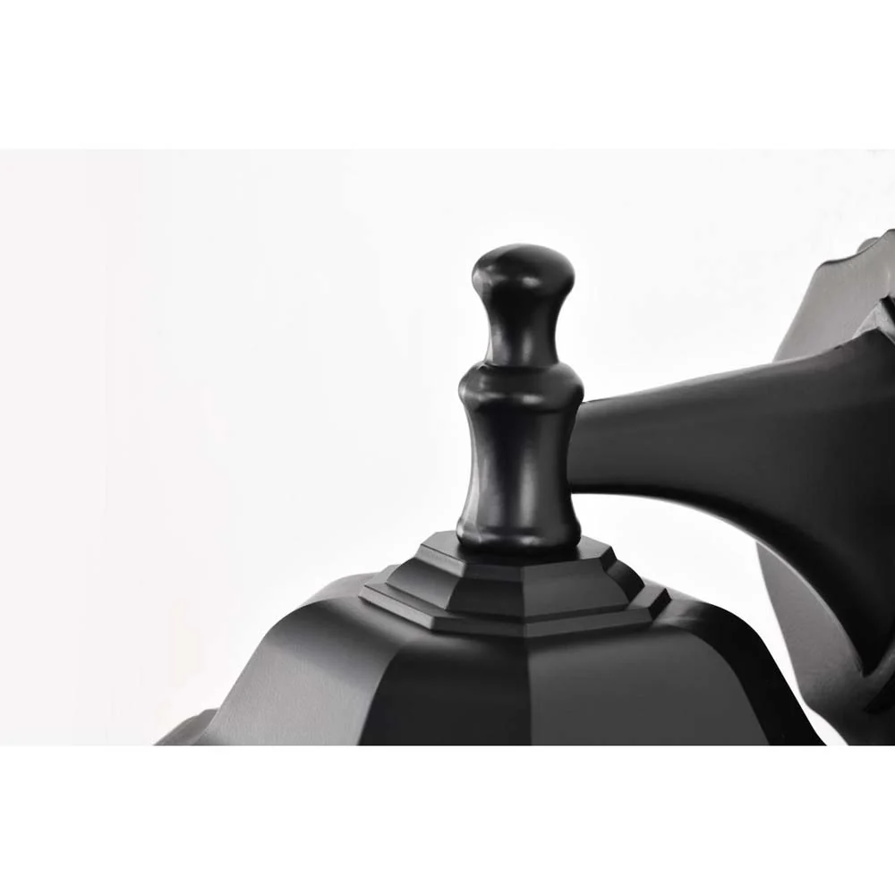 Hopkins Outdoor 13-in Large Wall Light Matte Black Finish w/ Clear Glass - Image 5
