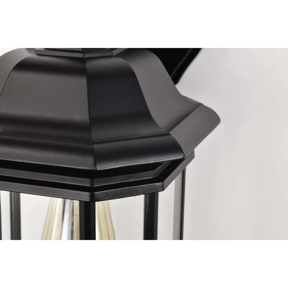 Hopkins Outdoor 13-in Large Wall Light Matte Black Finish w/ Clear Glass - Image 6