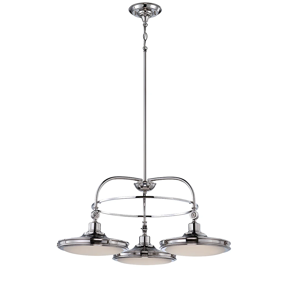 Houston 3-Lights LED Dinette Light Fixture - Polished Nickel Finish