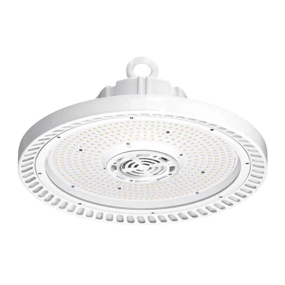 Hubbell Round LED High Bay 200W 28,000Lm 4000K & 18in Diffuse Acrylic Reflector - Image 3