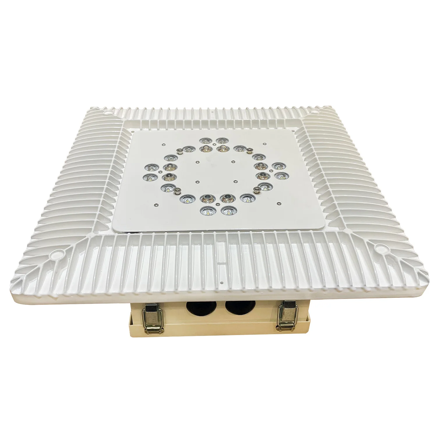 Hubbell LED Gas Station Canopy Light 60W 5000K 120–277V White Fixture - Image 2