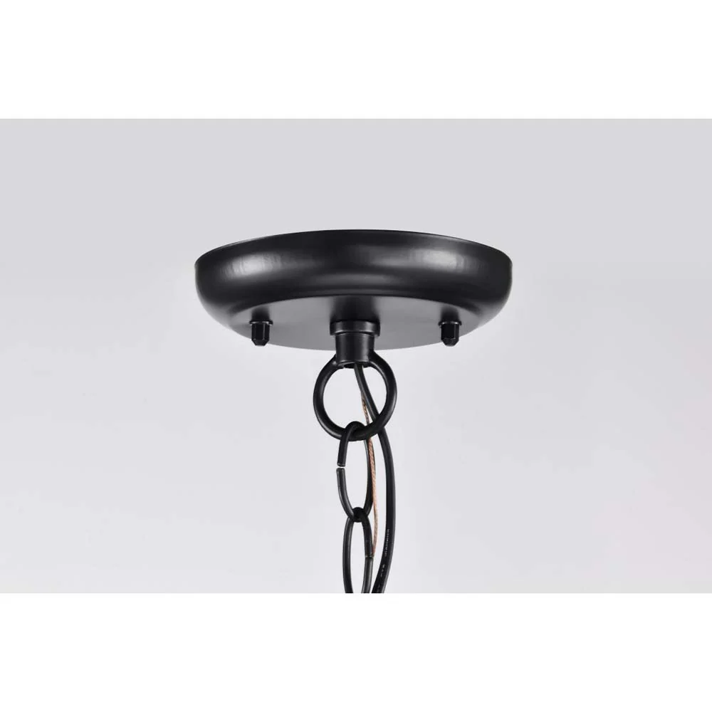 Jamesport Outdoor 11-in Hanging Light Matte Black w/ Clear Glass 120v - Image 4