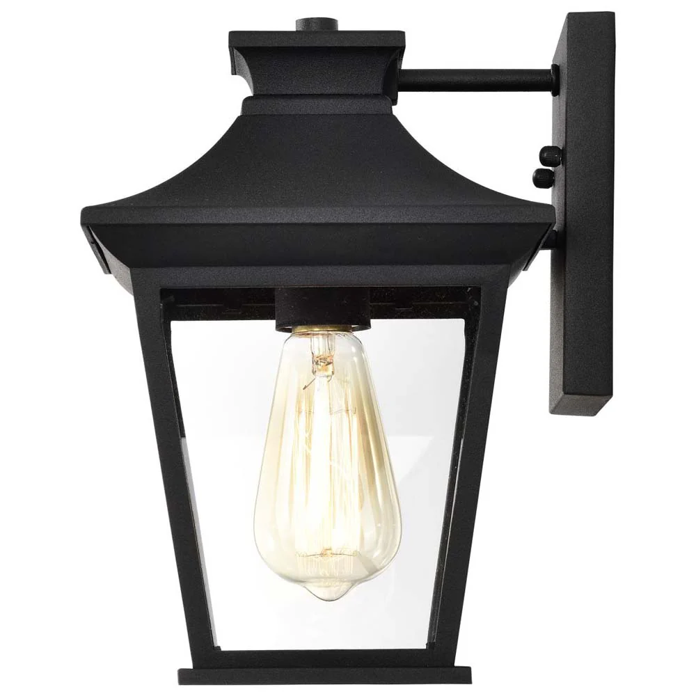 Jasper Outdoor 11-in Wall Light Matte Black Finish w/ Clear Glass 120v - Image 3
