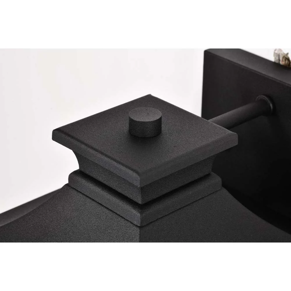 Jasper Outdoor 11-in Wall Light Matte Black Finish w/ Clear Glass 120v - Image 4