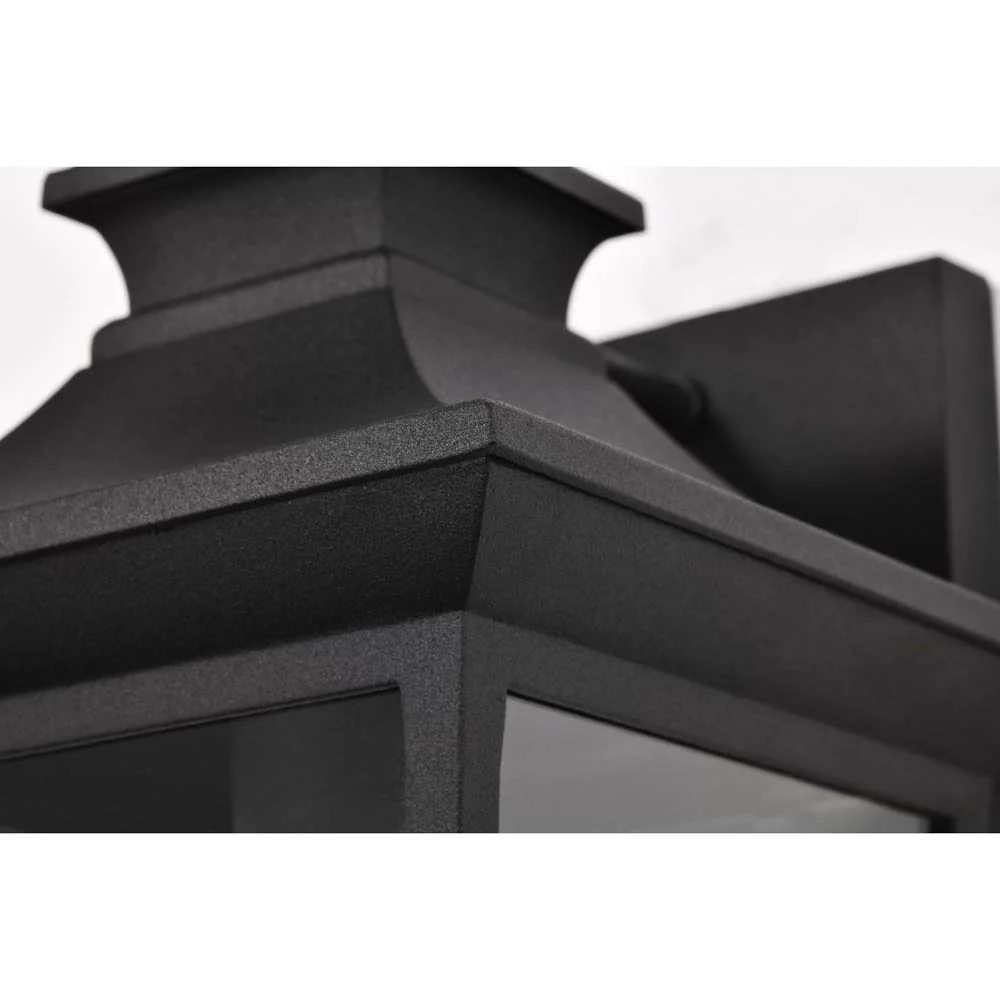 Jasper Outdoor 11-in Wall Light Matte Black Finish w/ Clear Glass 120v - Image 5