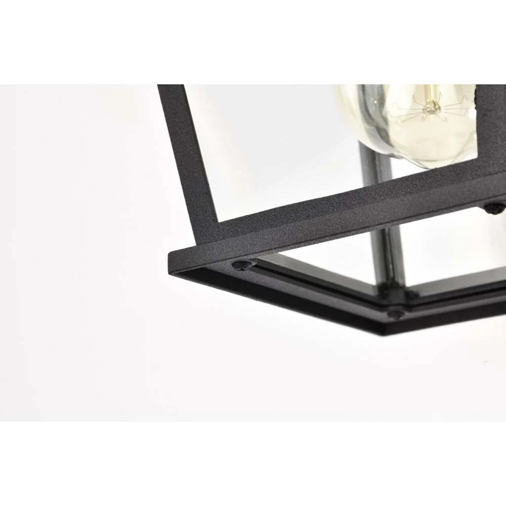 Jasper Outdoor 11-in Wall Light Matte Black Finish w/ Clear Glass 120v - Image 6