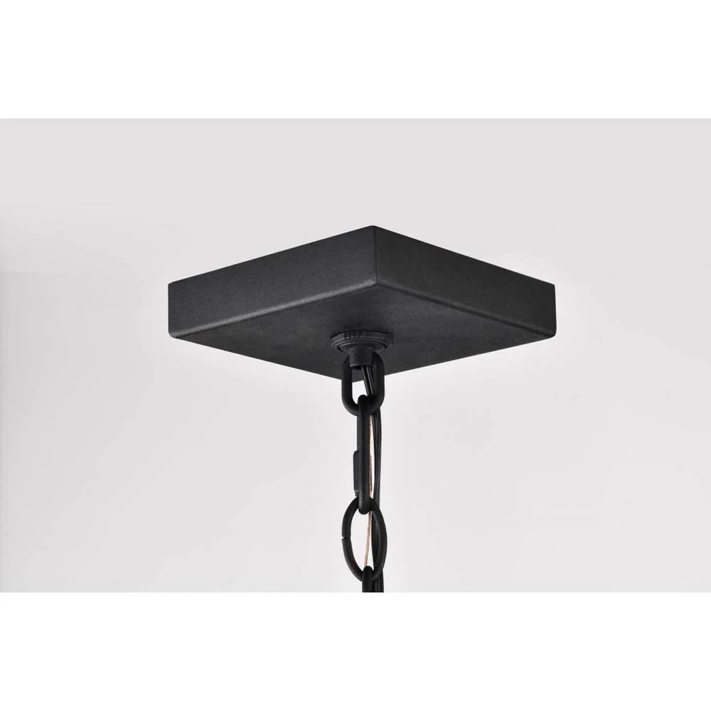Jasper Outdoor 12-in Hanging Light Matte Black Finish w/ Clear Glass - Image 6