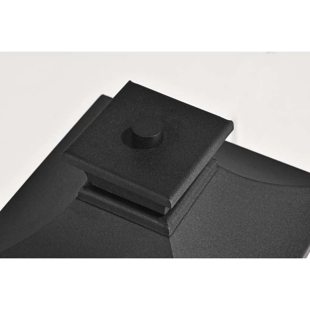 Jasper Outdoor 14-in Post Light Lantern Matte Black Finish w/ Clear Glass - Image 4