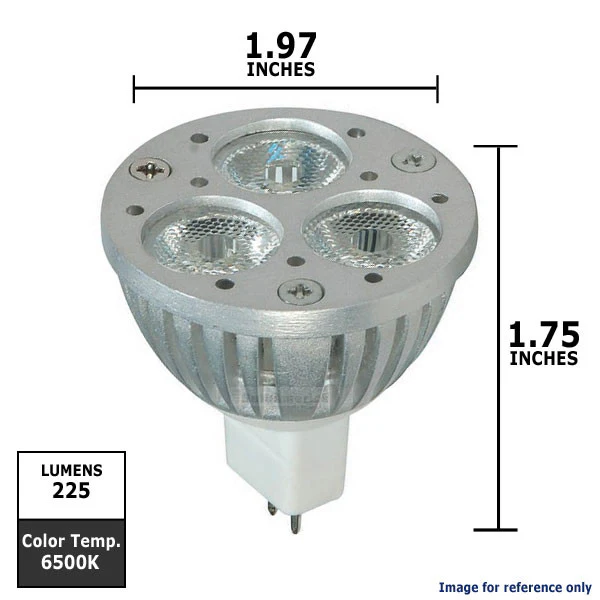 KolourOne S8704 4W MR16 LED 6500K Flood FL40 Light Bulb - Image 2