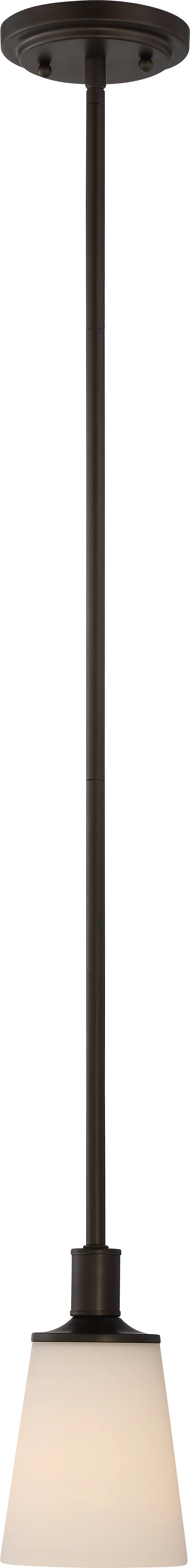 Laguna 1-Light Mini-Pendant Mounted Pendant Light Fixture in Forest Bronze Finish