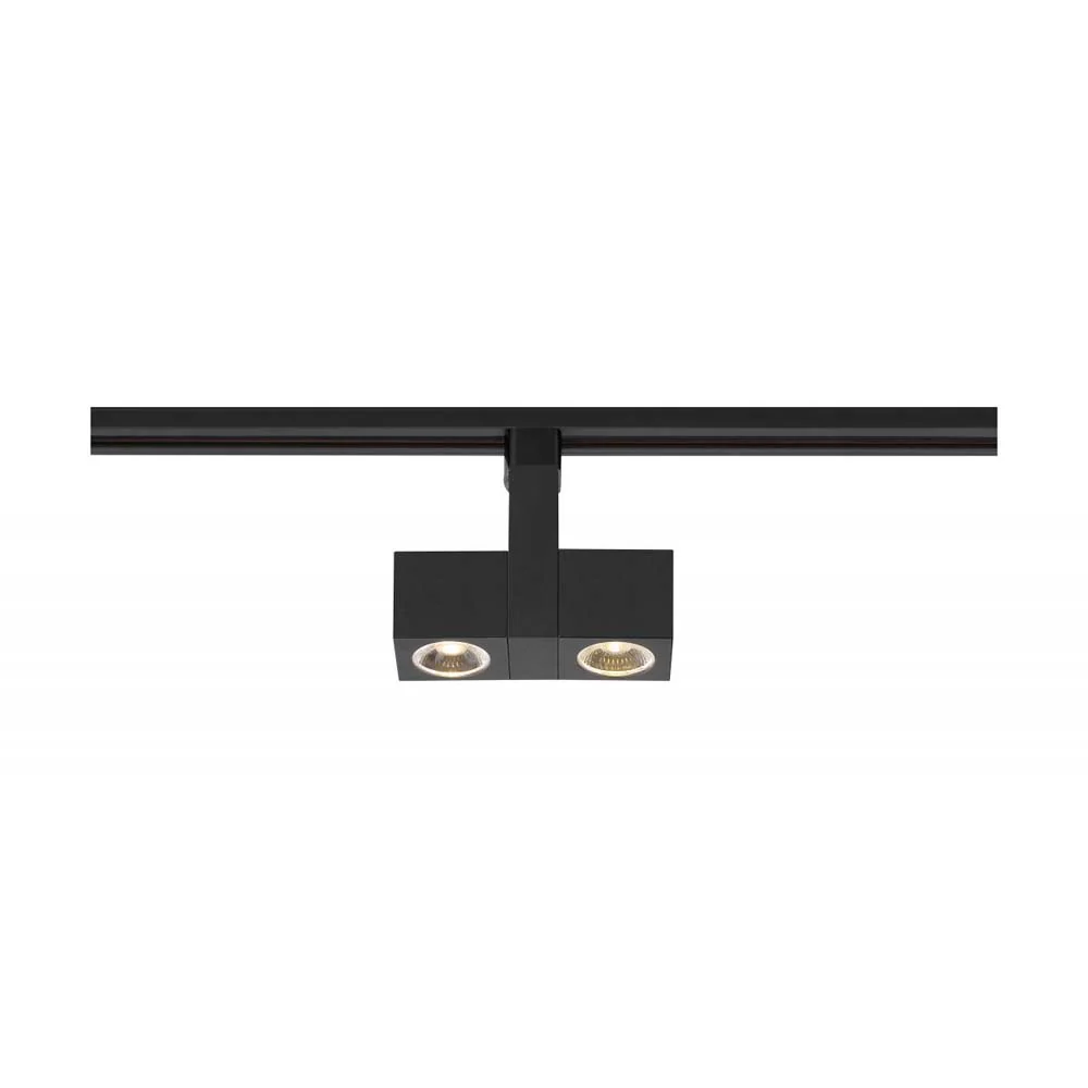 LED 24w Track Head Dual Square Black 24 deg. Beam Angle 120v - Image 2