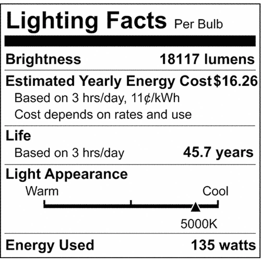 LED Adjustable High Bay 135w 5000K Sensor Port 120-277v - Image 10