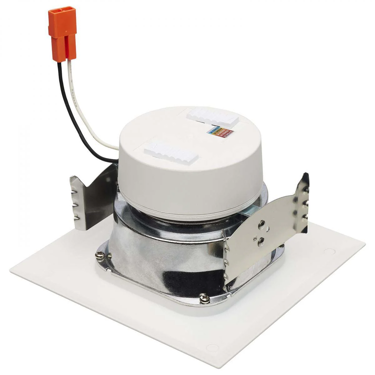 LED Retrofit Downlight Wattage Lumens & CCT Selectable 120v Square White Finish - Image 2