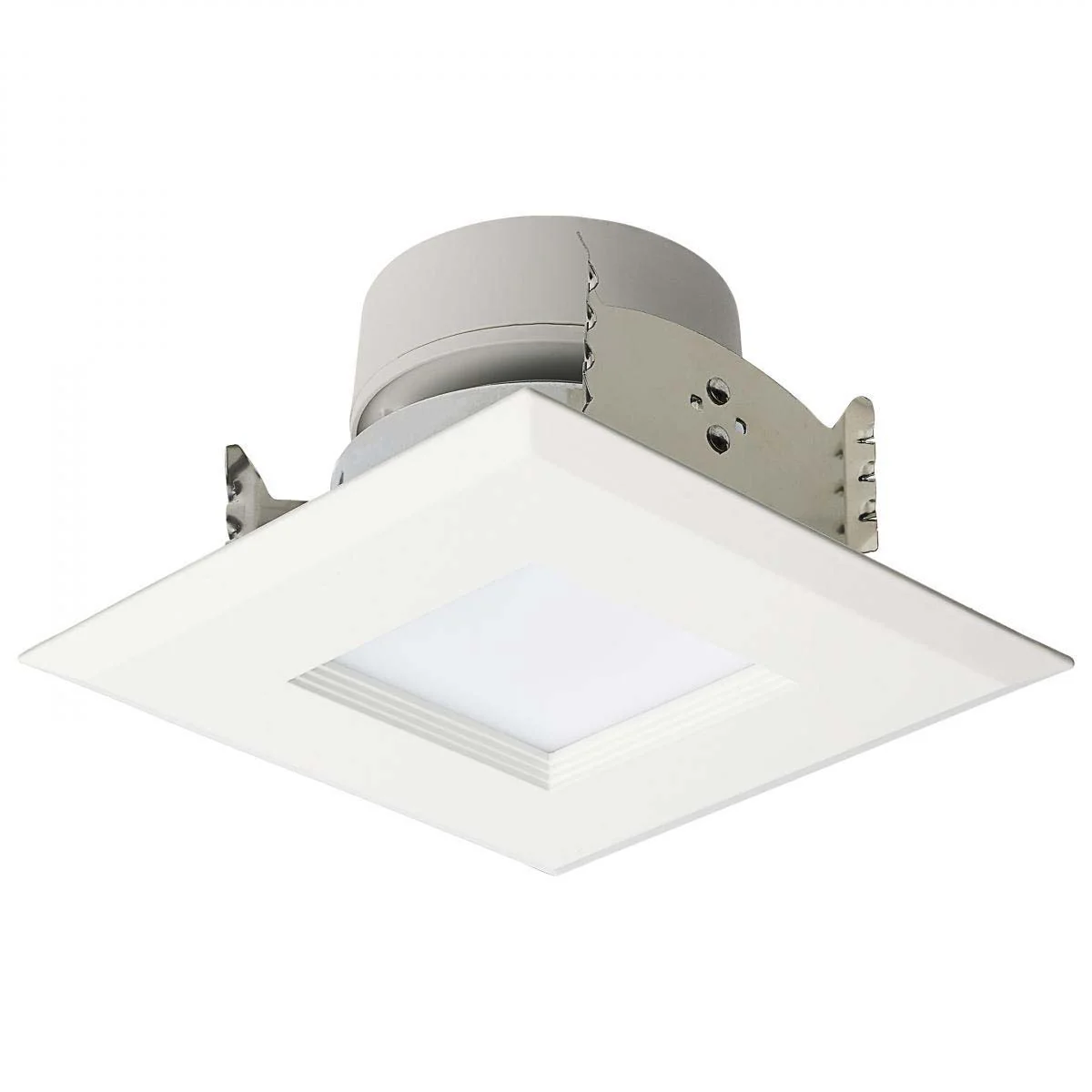 LED Retrofit Downlight Wattage Lumens & CCT Selectable 120v Square White Finish - Image 4