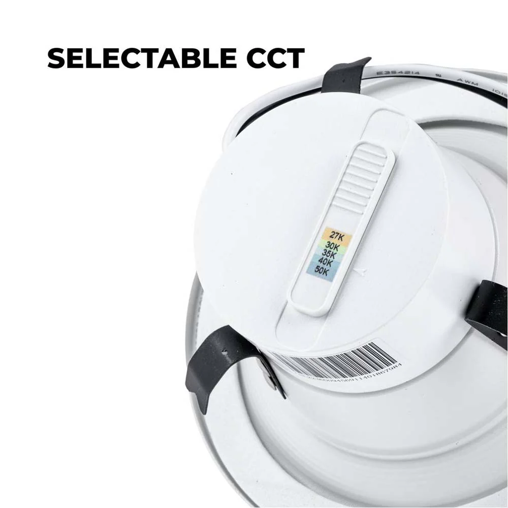 4-in LED Retrofit Downlight CCT Select Round Fixture - Image 3