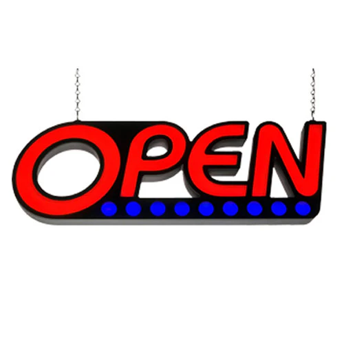 Lithonia Lighting SGNOPN LED Open Sign, Red and Blue - Image 2