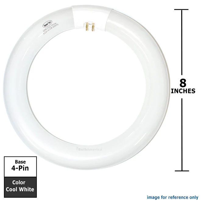 Luxrite 22w FCT9 Cool White 4-Pin Circline Fluorescent Light Bulb - Image 2