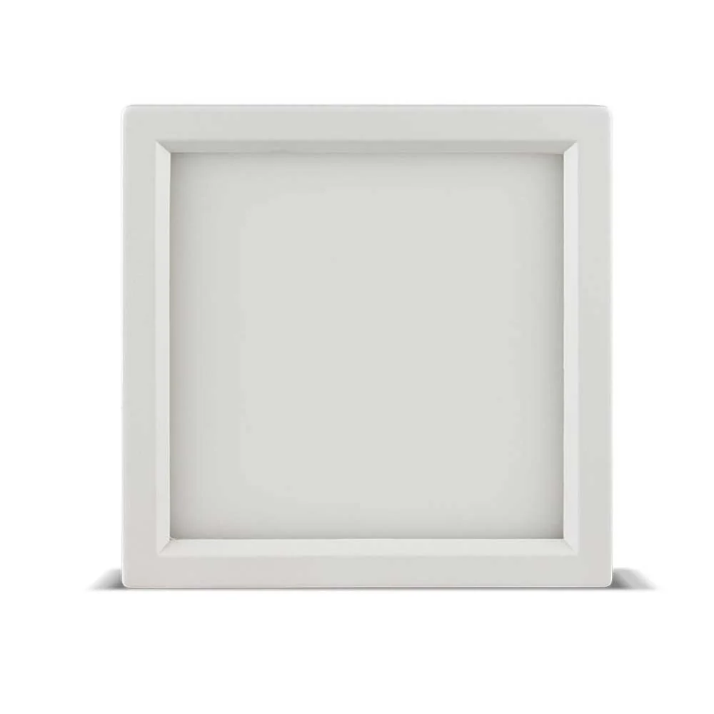 Luxrite 4 Inch 10w Square LED Flush Mount Ceiling Light White Finish 4000K - Image 2