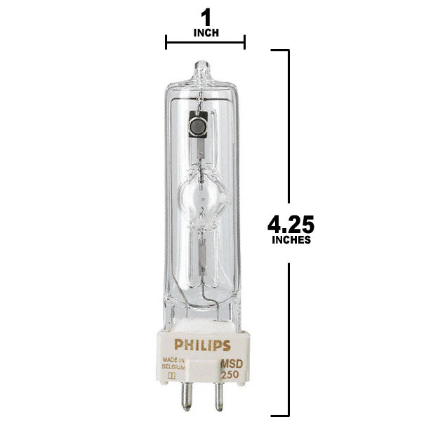 MSD 250/2 Bulb -Philips 8500K MH MSD250/2 Metal Halide Lamp - Image 2