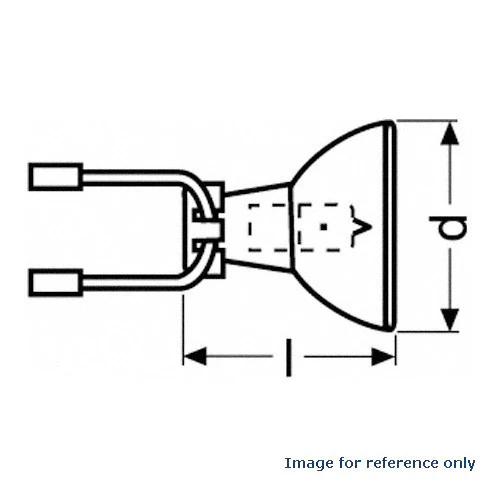 NARVA 58302 - 6102 64333B J1/88B - 40W 6.6A MR11 Female Round Connector Airfield Bulb - Image 3