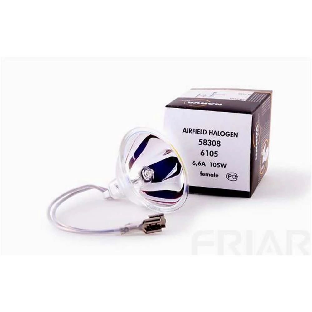 Narva 58308 - 6105 - 6.6A 105W Cable Flat Female Connectors Aircraft Bulb