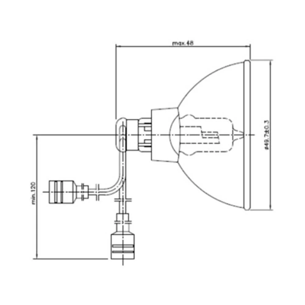 Narva 58308 - 6105 - 6.6A 105W Cable Flat Female Connectors Aircraft Bulb - Image 6