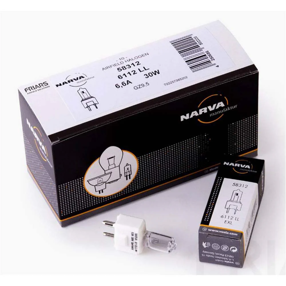 Narva 58312 EXL 6112 LL 6.6A 30W GZ9.5 Base Airfield Bulb - Image 5