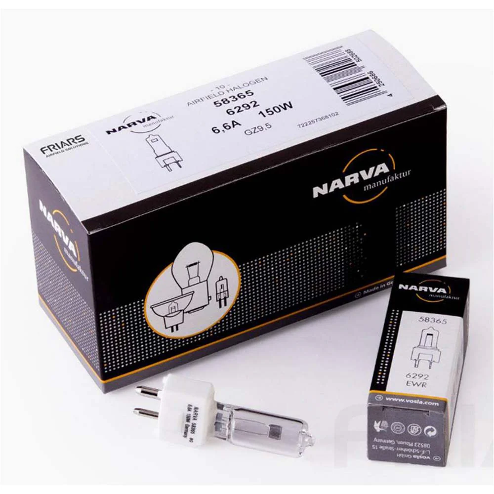Narva 58365 EWR 6292 6.6A 150W GZ9.5 Base Airfield Bulb - Image 5