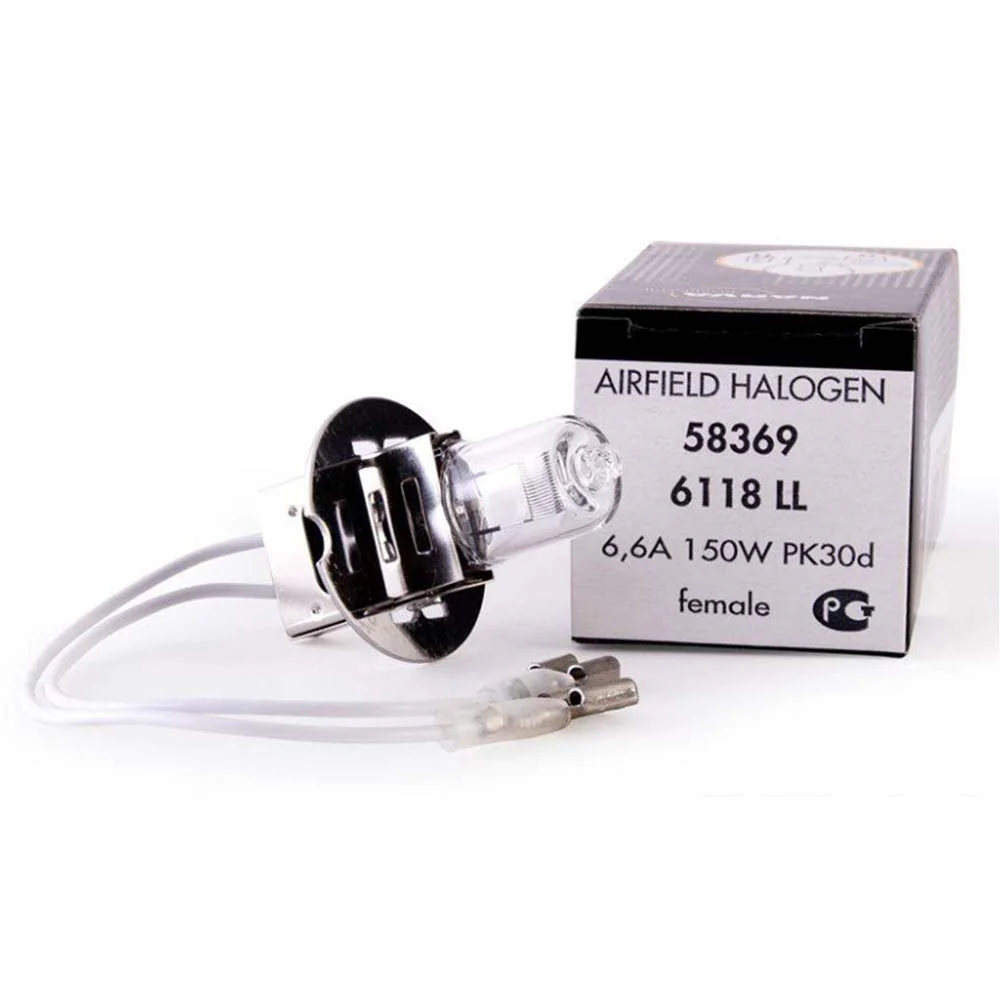 Narva 58369 6118 LL 6.6A 150W PK30d Female Connector Airfield Bulb
